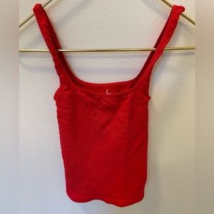 Free People Red Tank Top